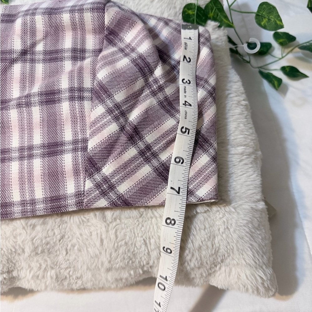 No Boundaries Purple and White Plaid Crop Top - Picture 10 of 10